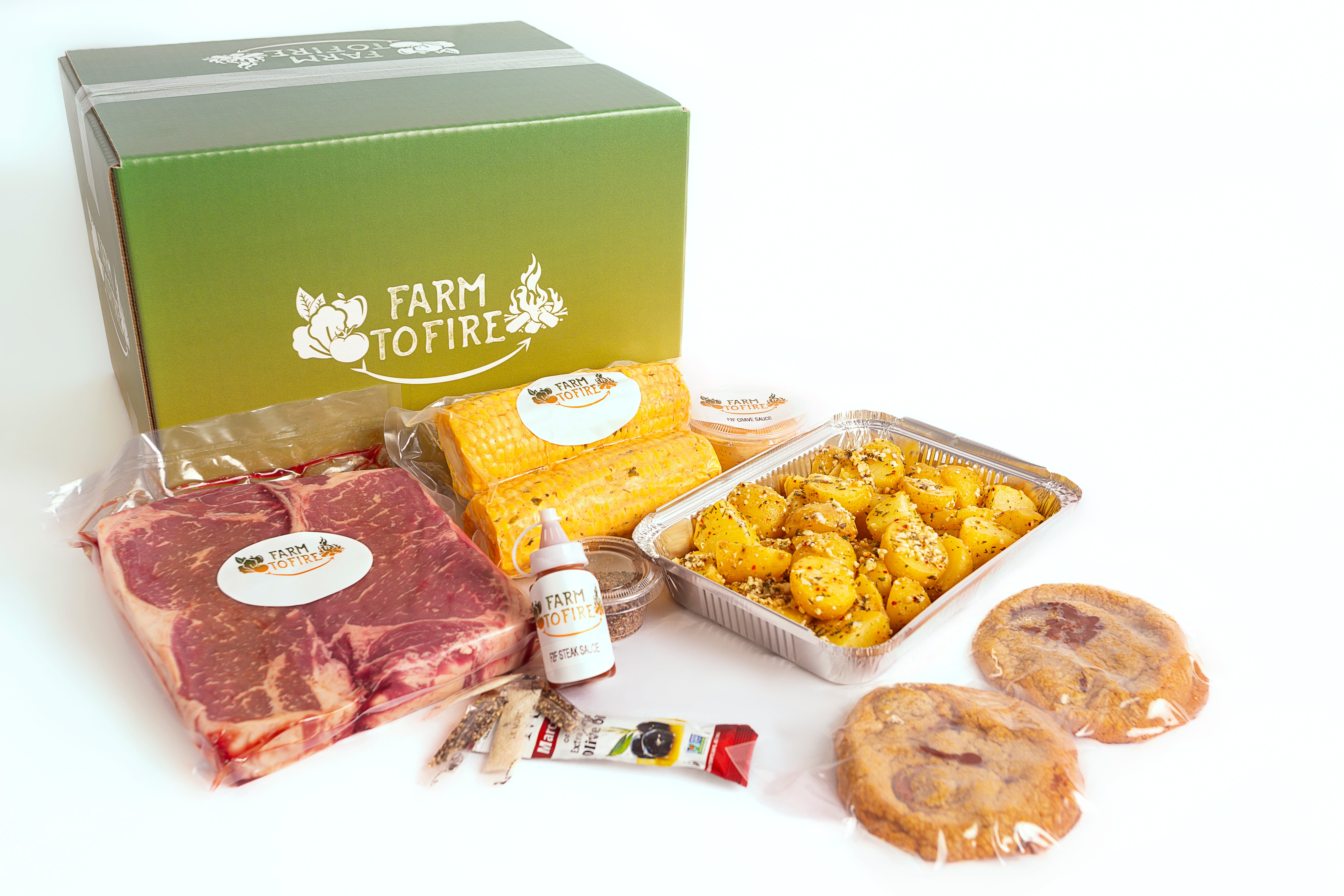 Coffee Rubbed New York Strip Steak Dinner Kit